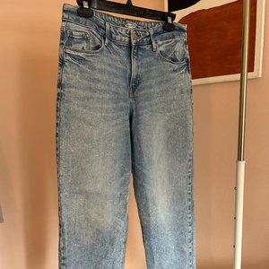 Old Navy Slim Wide Leg High Rise Jeans Light wash Size 10